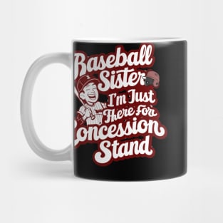 Baseball Sister Funny Baseball Player Mug